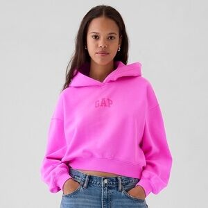 Gap Vintage Soft Crop Logo Hoodie